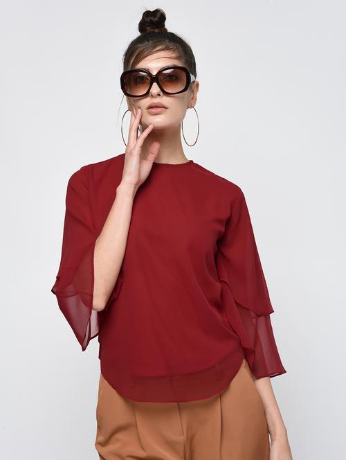 keyhole back layered top - 15979221 - Very Small Image - 1