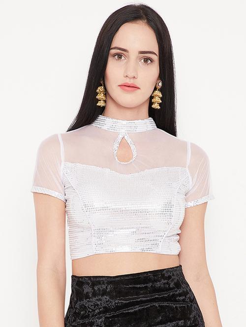 sequined solid blouse - 15981317 - Very Small Image - 1