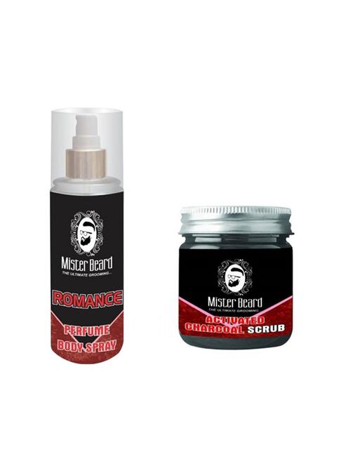 mister beard romance perfume body spray with charcoal scrub - 15985923 - Very Small Image - 1