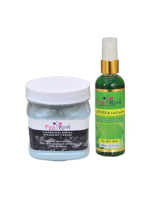 pink root charcoal cream  with aloevera face wash - 15986202 - Very Small Image - 1