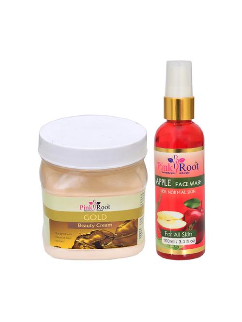 pink root gold cream  with apple face wash - 15986283 - Very Small Image - 1