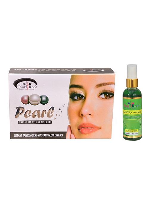 pink root pearl kit with aloe vera face wash - 15986628 - Very Small Image - 1