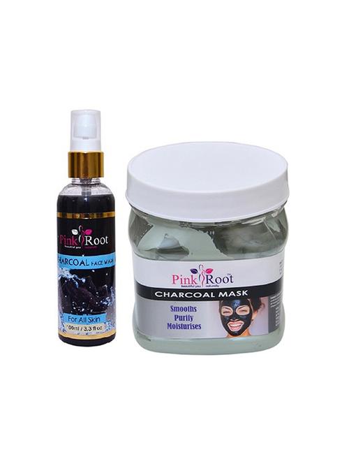 pink root charcoal face wash with charcoal mask - 15986955 - Very Small Image - 1