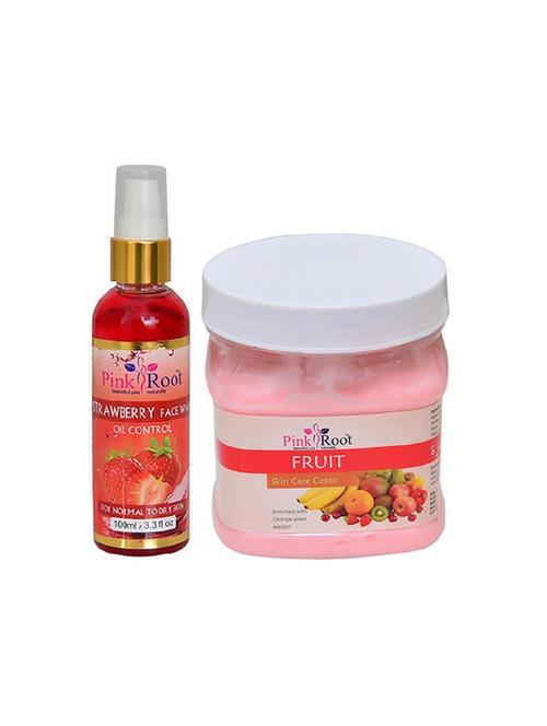pink root strawberry face wash  with fruit cream - 15987031 - Very Small Image - 1