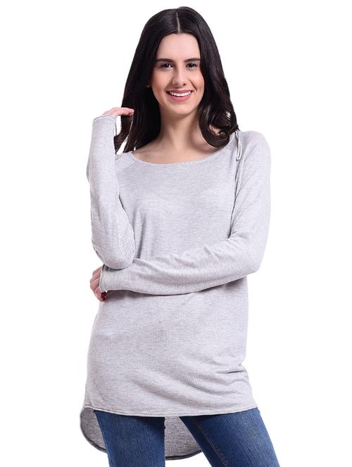 raglan sleeved high low top - 15988611 - Very Small Image - 1