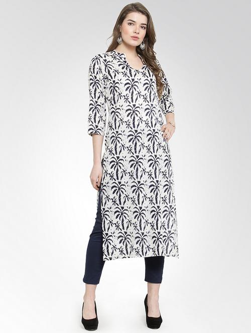 printed straight kurta - 15988878 - Very Small Image - 1