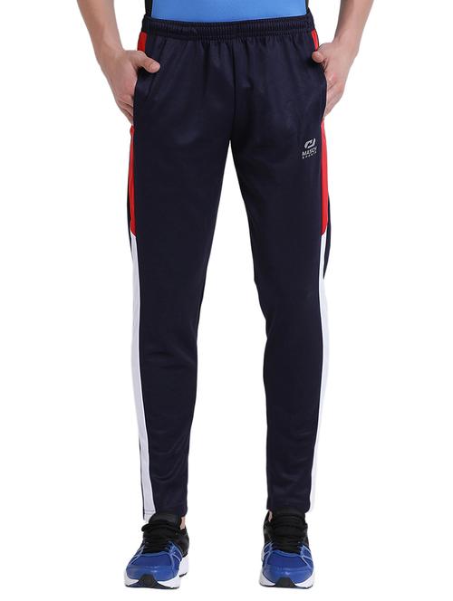 navy blue polyester  track pant - 15989471 - Very Small Image - 1
