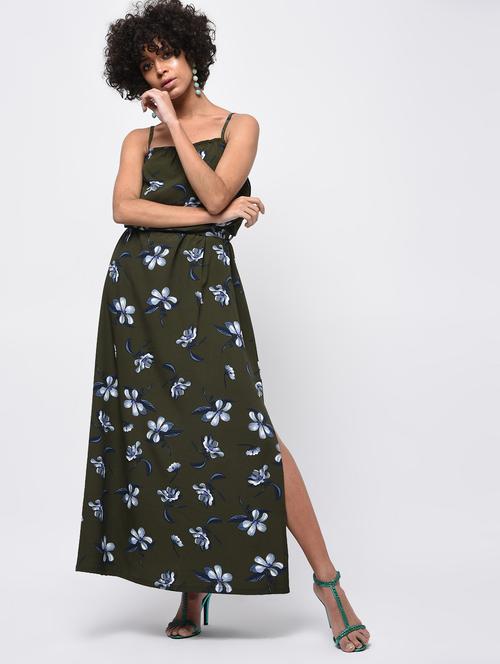 side slit tie back maxi dress - 15989933 - Very Small Image - 1