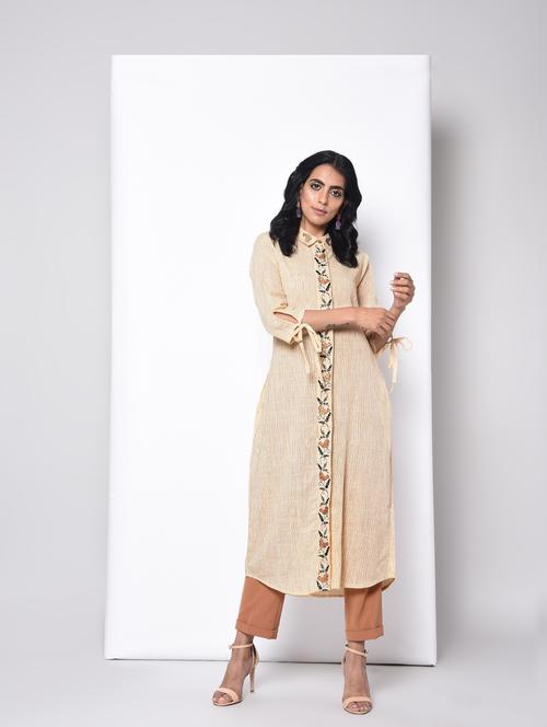 striped a-line kurta - 15996659 - Very Small Image - 1