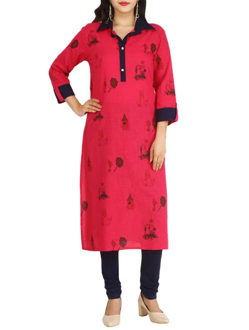 a-line printed kurta - 15999161 - Very Small Image - 1