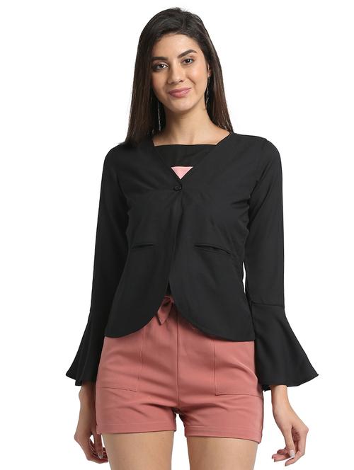 bell sleeved button closure jacket - 16001098 - Very Small Image - 1