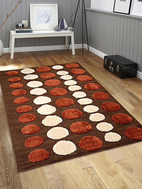 saral home very soft micro polyester anti slip tufted floor carpet -90x150 cm - 16002463 - Very Small Image - 1