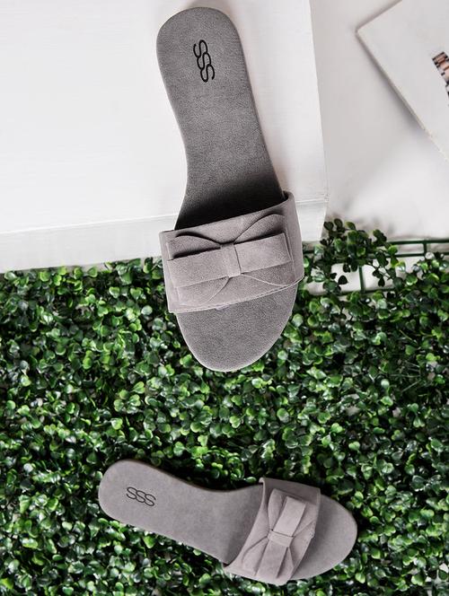 grey slip on sandals - 16002585 - Very Small Image - 1