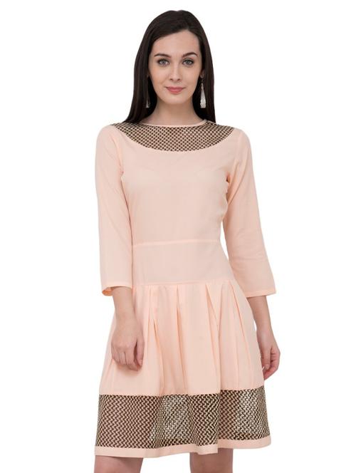 women's tiered dress solid dress - 16002876 - Very Small Image - 1