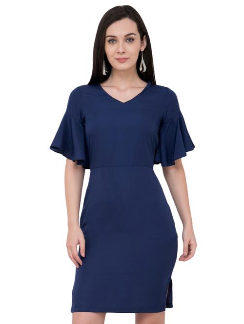 women's sheath solid dress - 16002884 - Very Small Image - 1