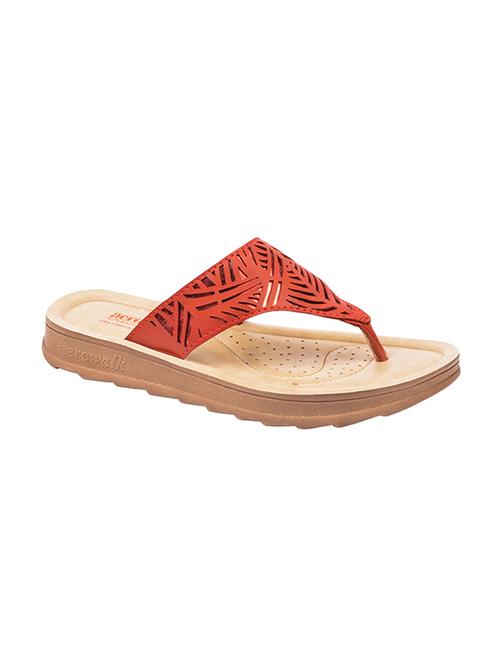 red   toe separator flip flops - 16003383 - Very Small Image - 1
