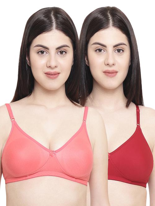 set of 2 bow patch bras - 16004182 - Very Small Image - 1