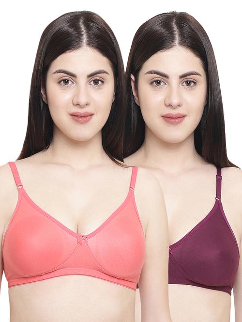set of 2 bow patch bras - 16004184 - Very Small Image - 1