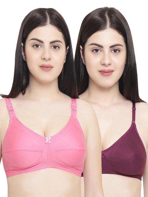 set of 2 bow patch bra  - 16004185 - Very Small Image - 1