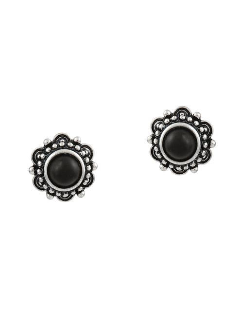 silver brass studs earring - 16004753 - Very Small Image - 1