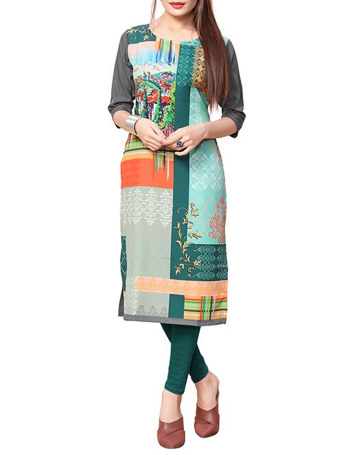 women's straight kurta - 16006231 - Very Small Image - 1