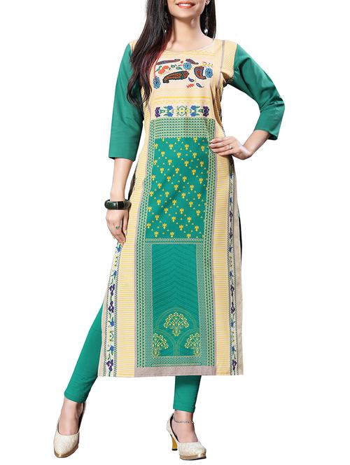 women's straight kurta - 16006254 - Very Small Image - 1