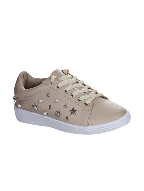 beige lace-up sneakers - 16007278 - Very Small Image - 1