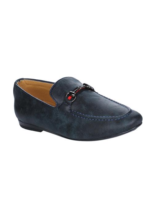navy leather formal slip ons - 16007928 - Very Small Image - 1