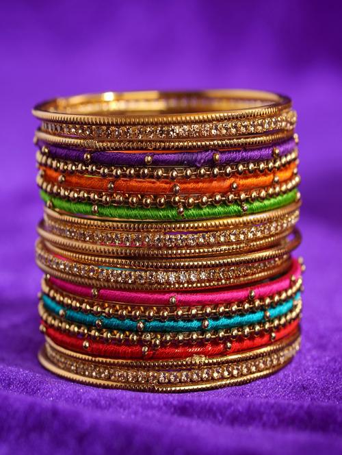 multi colored metal bangle - 16009315 - Very Small Image - 1