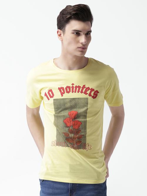 yellow printed t-shirt - 16013638 - Very Small Image - 1