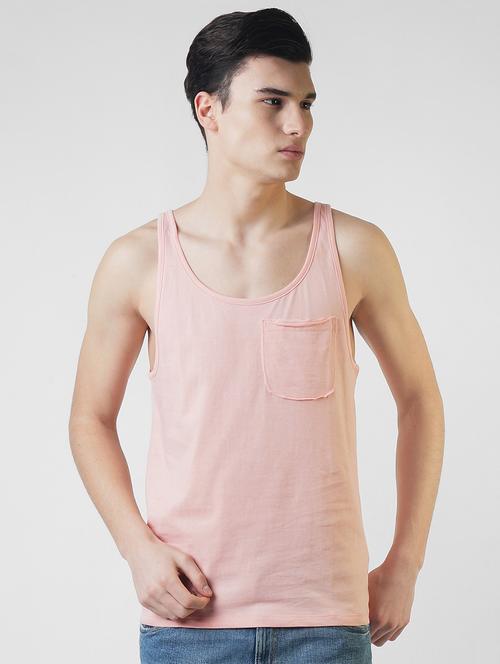 pink solid pocket t-shirt - 16013649 - Very Small Image - 1