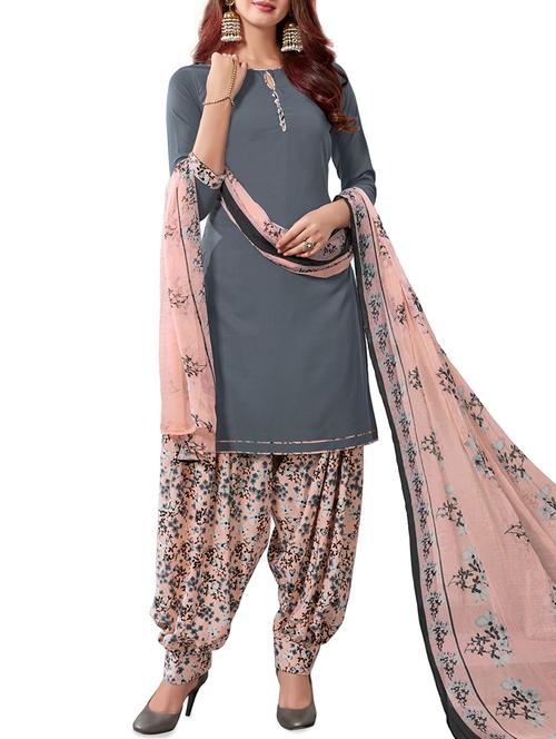 straight printed unstitched suit - 16013772 - Very Small Image - 1