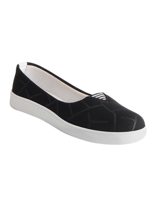 black synthetic slip on ballerina - 16015729 - Very Small Image - 1