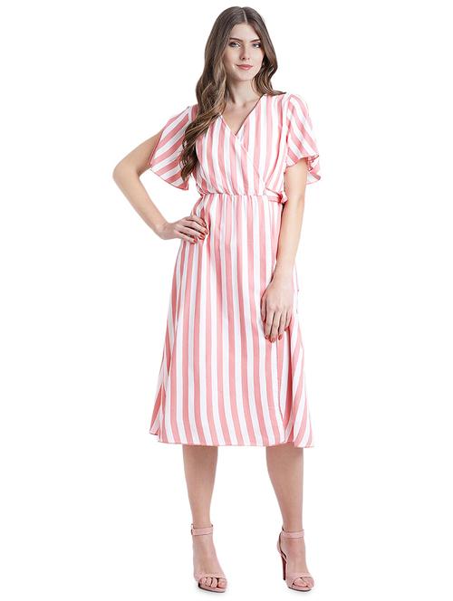 candy striped wrap dress - 16015817 - Very Small Image - 1