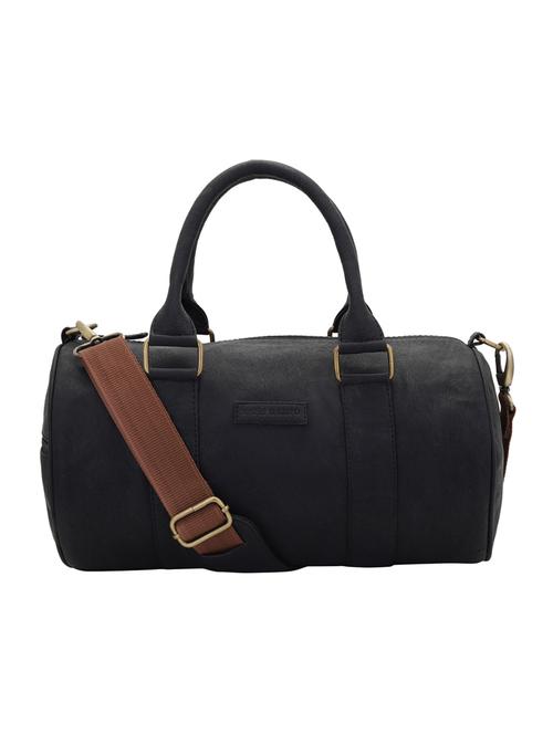 black leatherette (pu) dufflebag - 16017936 - Very Small Image - 1