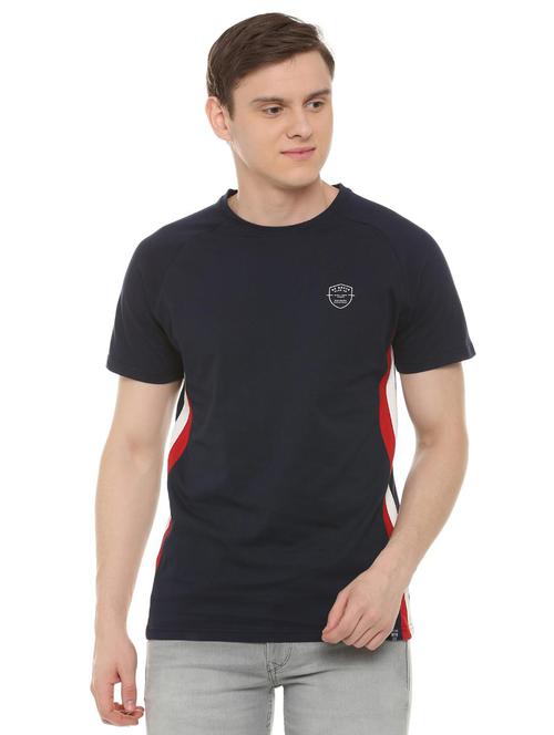 navy blue solid t-shirt - 16019665 - Very Small Image - 1