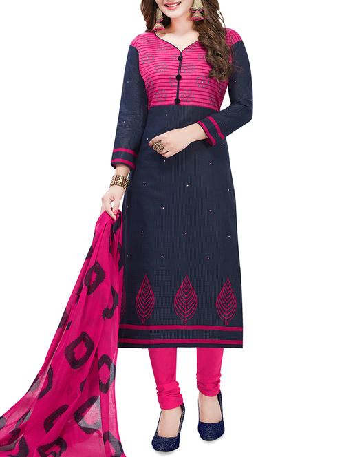 printed unstitched suit - 16021310 - Very Small Image - 1