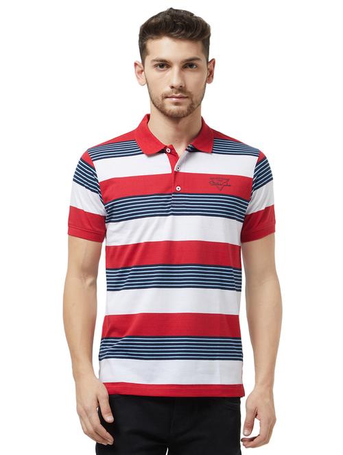 red striped polo t-shirt - 16021547 - Very Small Image - 1