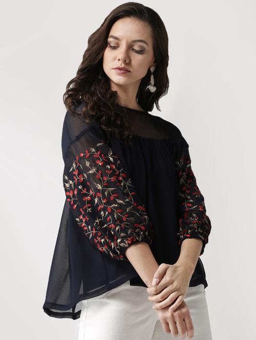 mesh insert embroidered high low top - 16022440 - Very Small Image - 1