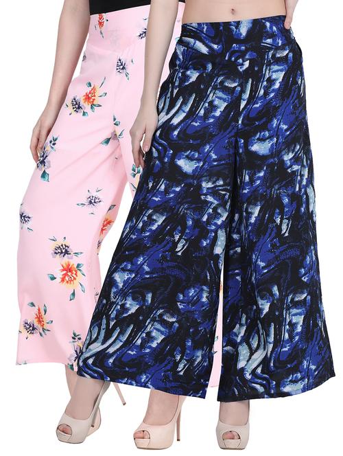 set of 2 flared palazzo - 16024525 - Very Small Image - 1