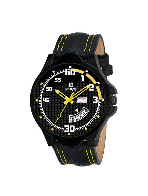 round dial analog watch (xm-gr004-bkb) - 16024622 - Very Small Image - 1