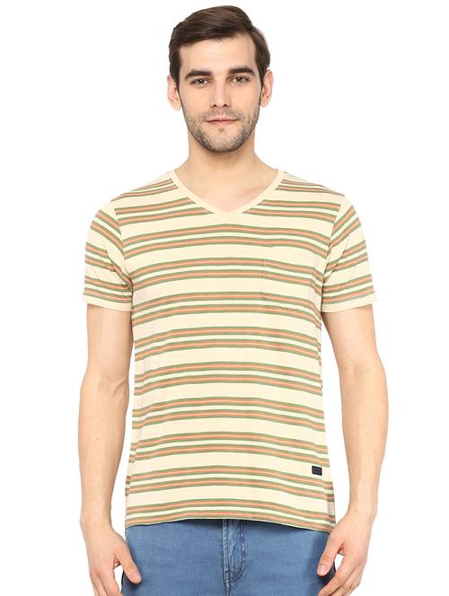 yellow striped pocket t-shirt - 16029488 - Very Small Image - 1