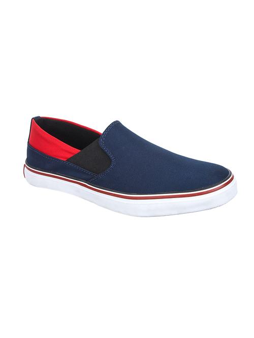 navy blue canvas slipons - 16030090 - Very Small Image - 1