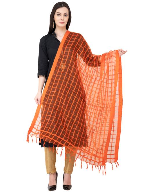 checks self-design dupatta - 16039354 - Very Small Image - 1