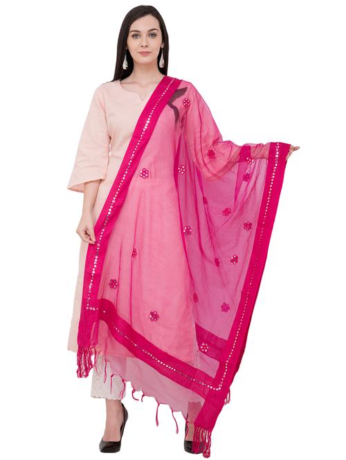 embroidered organza dupatta - 16039394 - Very Small Image - 1