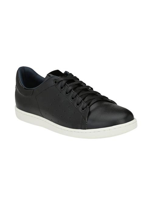 black leatherette lace up sneakers - 16040358 - Very Small Image - 1