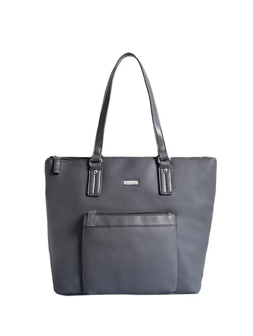 grey leatherette (pu) handbag - 16042347 - Very Small Image - 1