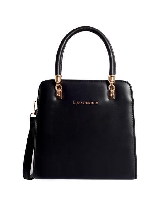 black leatherette (pu) satchel - 16044275 - Very Small Image - 1