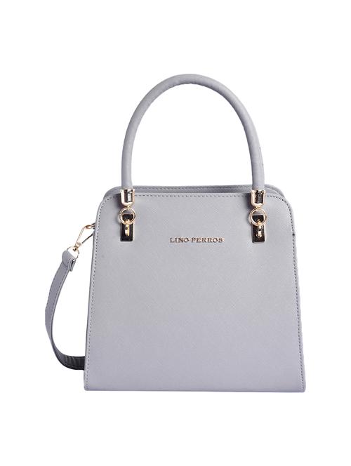 grey leatherette (pu)  satchel - 16044307 - Very Small Image - 1