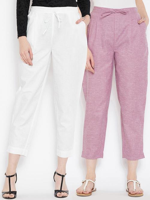 set of 2 drawstring crop pants - 16047314 - Very Small Image - 1